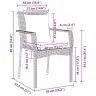 Aia Söögilaudade Komplekt Padjaga 5 Pcs Hall Polürooster Aia Söögilaudade Komplekt Padjaga 5 Pcs Hall Polürooster