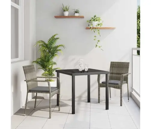 Aia Söögilaudade Komplekt Padjaga 3 Pcs Hall Polürotang