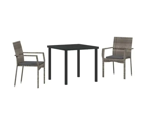 Aia Söögilaudade Komplekt Padjaga 3 Pcs Hall Polürotang