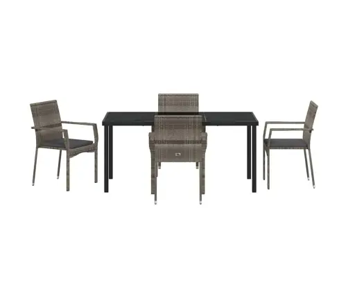 Dārza Krēsli Komplektā Ar 4 5 Pcs Pelēka 160 X 80 X 73 Cm Vidaxl Dārza Krēsli Komplektā Ar 4 5 Pcs Pelēka 160 X 80 X 73 Cm Vidaxl