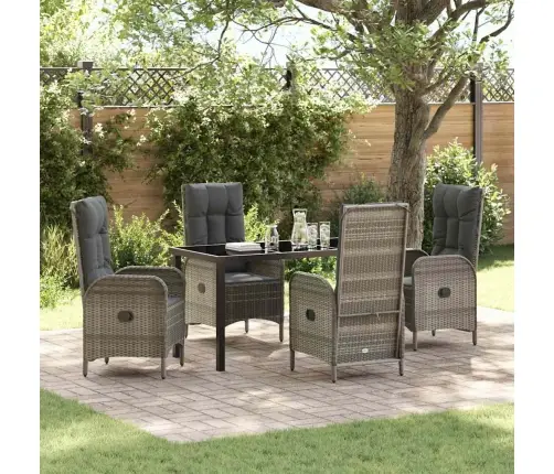 Aia Söögilaudade Komplekt Padjaga 5 Pcs Hall Polürotang