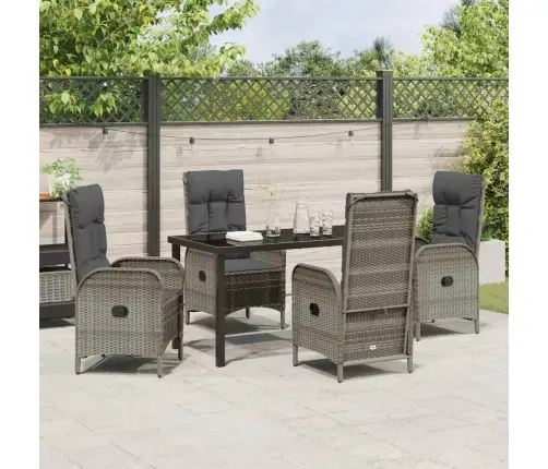 Aia Söögilaudade Komplekt Padjaga 5 Pcs Hall Polürotang