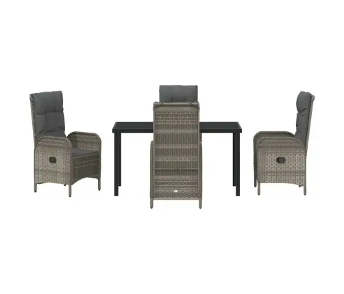 Aia Söögilaudade Komplekt Padjaga 5 Pcs Hall Polürotang