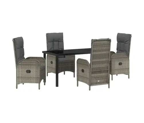 Aia Söögilaudade Komplekt Padjaga 5 Pcs Hall Polürotang