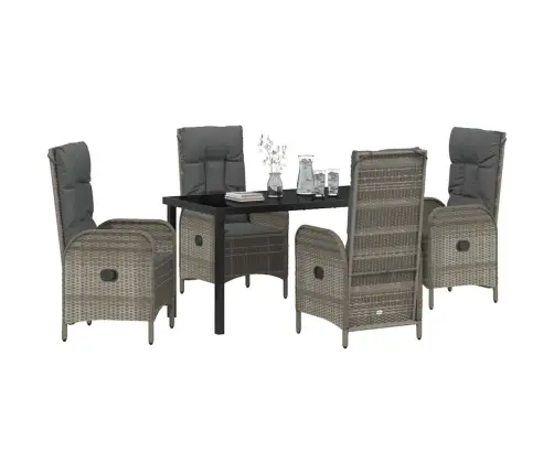 Aia Söögilaudade Komplekt Padjaga 5 Pcs Hall Polürotang