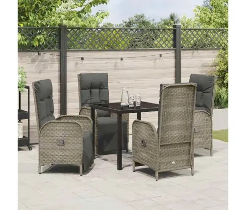 Aia Söögilaudade Komplekt Padjaga 5 Pcs Hall Polürotang