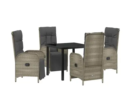 Aia Söögilaudade Komplekt Padjaga 5 Pcs Hall Polürotang