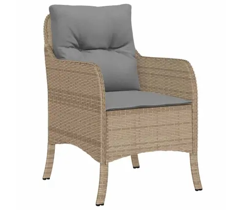 Aia Söögilaudade Komplekt Padjaga 5 Pcs Beež Polürooster