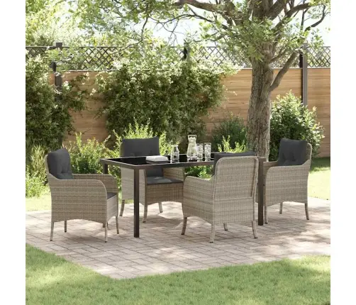 Aia Söögilaudade Komplekt Padjaga 5 Pcs Helehall Polürooster