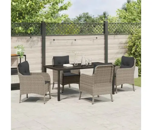 Aia Söögilaudade Komplekt Padjaga 5 Pcs Helehall Polürooster