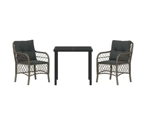 Aia Söögilaudade Komplekt Padjaga 3 Pcs Hall Polürotang