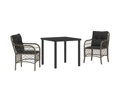 Aia Söögilaudade Komplekt Padjaga 3 Pcs Hall Polürotang