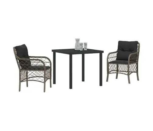 Aia Söögilaudade Komplekt Padjaga 3 Pcs Hall Polürotang