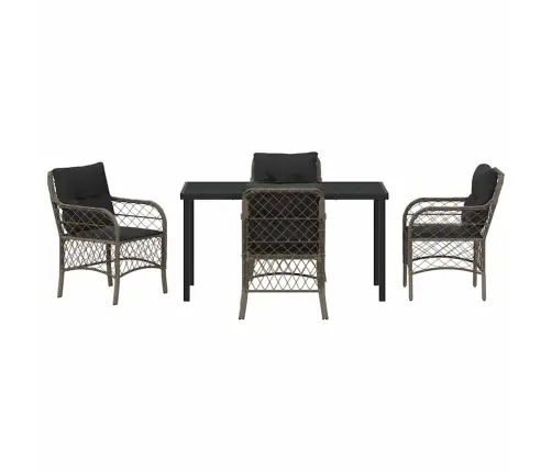 Aia Söögilaudade Komplekt Padjaga 5 Pcs Hall Polürotang