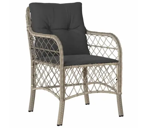 Aia Söögilaudade Komplekt Padjaga 3 Pcs Helehall Polürotang