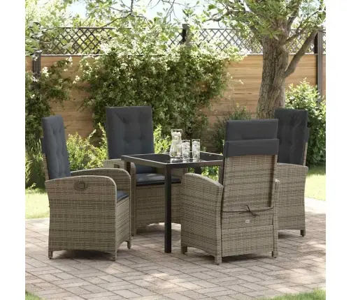 Aia Söögilaudade Komplekt Padjaga 5 Pcs Hall Polürotang