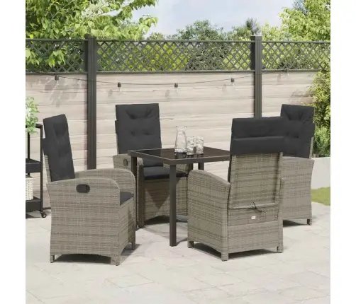 Aia Söögilaudade Komplekt Padjaga 5 Pcs Hall Polürotang