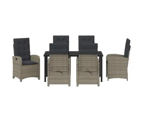 Aia Söögilaudade Komplekt Padjaga 7 Pcs Hall Polürotang