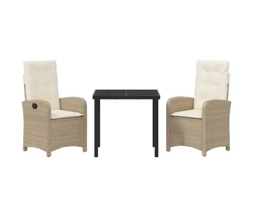 3 Gabalu Dārza Ēdamgalds Ar Spilveniem Bēšs Poli Rotangpalma Vidaxl 3 Gabalu Dārza Ēdamgalds Ar Spilveniem Bēšs Poli Rotangpalma Vidaxl