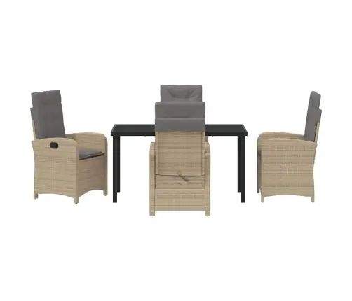 Aia Söögilaudade Komplekt 5 Pcs Beež Polürotang