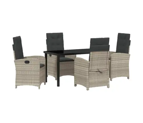 Aia Söögilaudade Komplekt Padjaga 5 Pcs Helehall Polürotang