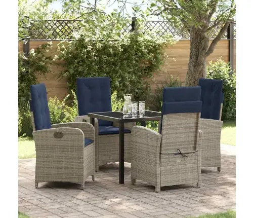 Aia Söögilaudade Komplekt Padjaga 5 Pcs Hall Polürotang