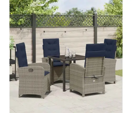 Aia Söögilaudade Komplekt Padjaga 5 Pcs Hall Polürotang