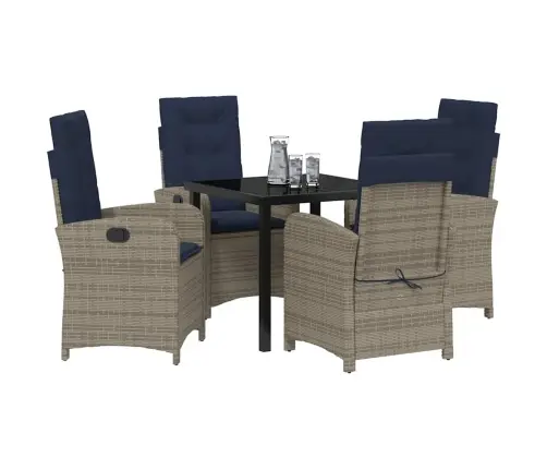 Aia Söögilaudade Komplekt Padjaga 5 Pcs Hall Polürotang