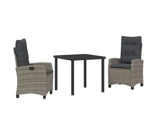 Aia Söögilaudade Komplekt Padjaga 3 Pcs Hall Polürotang