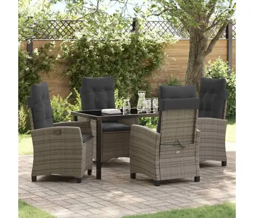 Aia Söögilaudade Komplekt Padjaga 5 Pcs Hall Polürotang