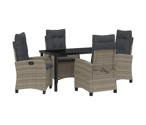 Aia Söögilaudade Komplekt Padjaga 5 Pcs Hall Polürotang