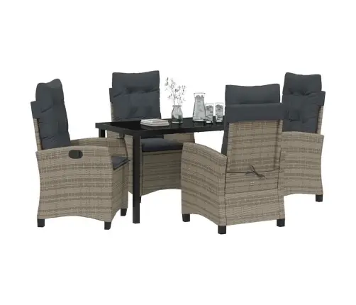 Aia Söögilaudade Komplekt Padjaga 5 Pcs Hall Polürotang