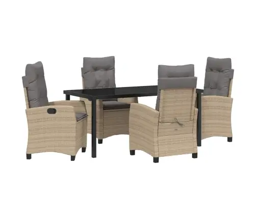 Aia Söögilaudade Komplekt Padjaga 5 Pcs Beež Polürotang