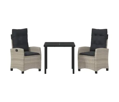 Aia Söögilaudade Komplekt Padjaga 3 Pcs Helehall Polürotang