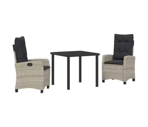 Aia Söögilaudade Komplekt Padjaga 3 Pcs Helehall Polürotang