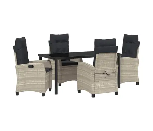 Aia Söögilaudade Komplekt Padjaga 5 Pcs Helehall Polürotang