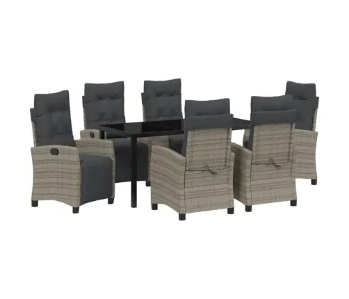 Aia Söögilaudade Komplekt Padjaga 7 Pcs Hall Polürotang