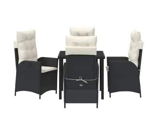 Aia Söögilaudade Komplekt 5 Pcs Must Polürotang