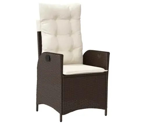 Aia Söögilaudade Komplekt Padjaga 7 Pcs Pruun Polürotang