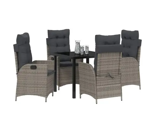 Aia Söögilaudade Komplekt Padjaga 5 Pcs Hall Polürotang