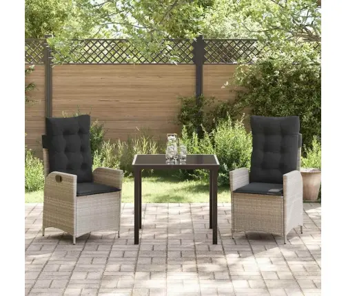 Aia Söögilaudade Komplekt Padjaga 3 Pcs Helehall Polürotang