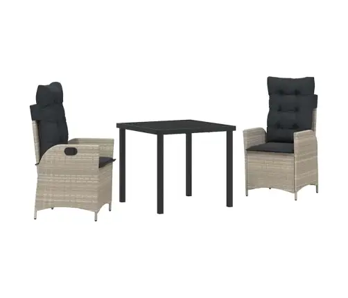 Aia Söögilaudade Komplekt Padjaga 3 Pcs Helehall Polürotang