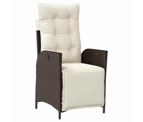 Aia Söögilaudade Komplekt Padjaga 5 Pcs Pruun Polürotang