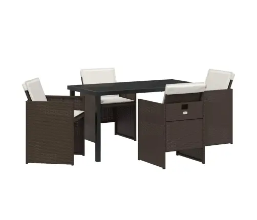 Aia Söögilaudade Komplekt 5 Pcs Pruun Polürotang