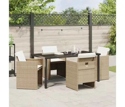 Sodo Valgomojo Komplektas 5 Pcs Smėlio Poliratanas