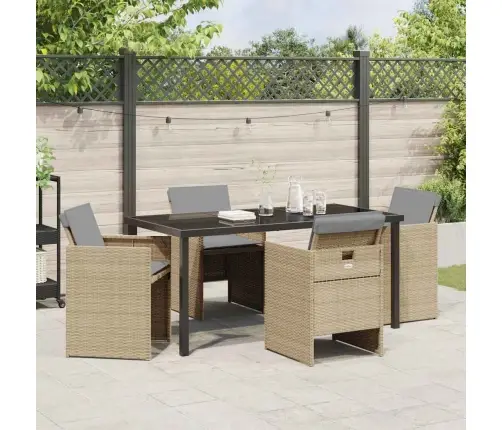 Aia Söögilaudade Komplekt 5 Pcs Beež Polürotang