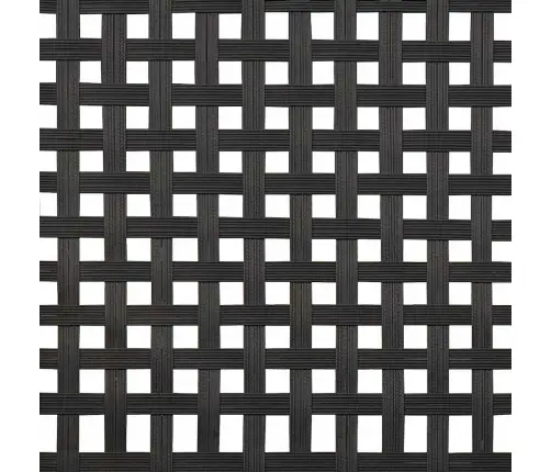 Sodo Valgomojo Komplektas 5 Pcs Juoda Poliratanas