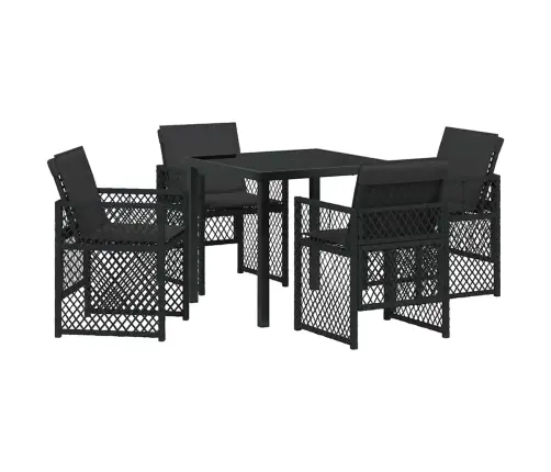 Aia Söögilaudade Komplekt 5 Pcs Must Polürotang