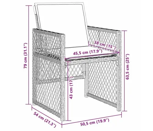 Aia Söögilaudade Komplekt 5 Pcs Helehall Polürotang