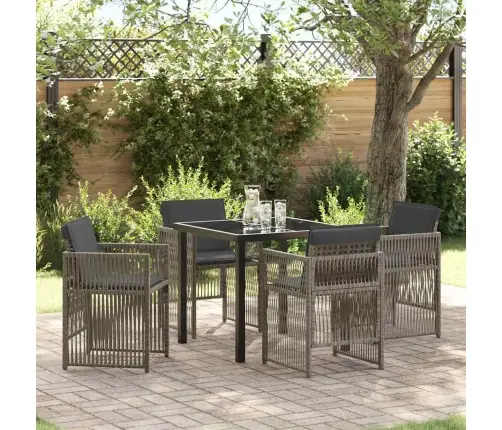 Sodo Valgomojo Komplektas 5 Pcs Pilka